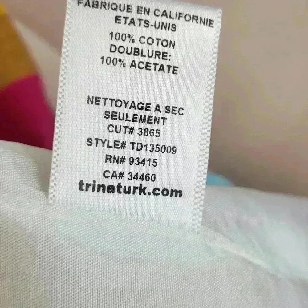 Trina Turk Skooter's Stripe Cotton Emmie Dress in Multi Womens Size 8 - Picture 5 of 14